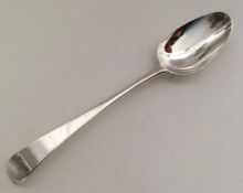A good Georgian silver bottom marked tablespoon. L