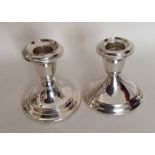 A pair of Gorham silver candlesticks. Approx. 500