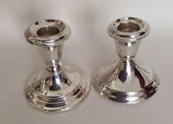 A pair of Gorham silver candlesticks. Approx. 500