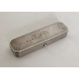 A good quality bright cut silver box attractively