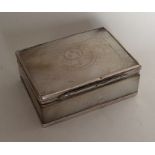 An 18th Century silver and MOP box engraved with a