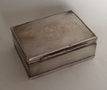 An 18th Century silver and MOP box engraved with a