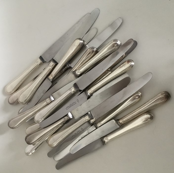 A good quality set of bead edged silver cutlery to - Image 2 of 2