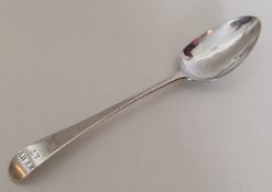 HESTER BATEMAN: A Georgian silver tablespoon. Lond