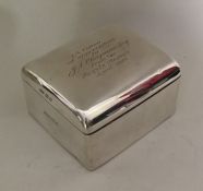 A good quality dome top silver cigarette box. Birm