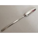 A George II silver crested marrow scoop. London. B