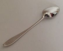 CORK: A Georgian silver teaspoon. Approx. 12 grams