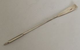 An unusual silver Maltese model of an oar of taper