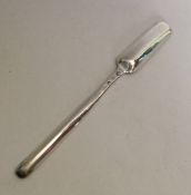 CHESTER: A large silver double ended marrow scoop