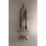 A large good quality George II silver caster finel