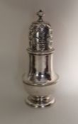 A large good quality George II silver caster finel
