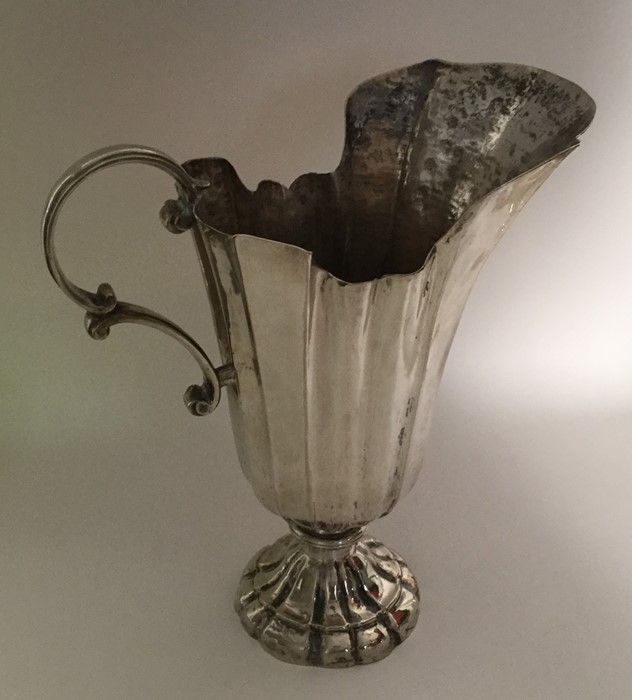 A large Italian silver ewer on spreading support. - Image 2 of 2