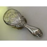 A good quality silver hairbrush mounted with a sty