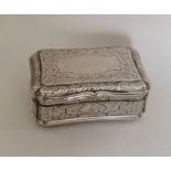 A good quality Victorian silver snuff box engraved