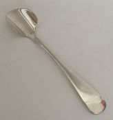 A heavy Edwardian silver cheese scoop. Sheffield 1