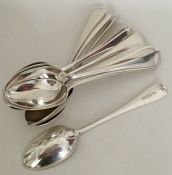 A good set of twelve OE pattern silver dessert spo