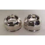 A pair of George I decagonal silver trencher salts