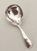 A Georgian silver caddy spoon. London 1809. By Ele