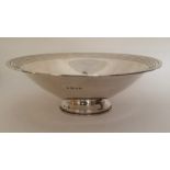 A good silver fruit bowl of Art Deco form. London.