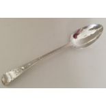 A good quality Georgian silver bright cut spoon. L