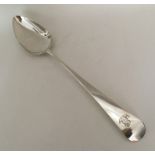 EXETER: A large silver basting spoon. By Joseph Hi