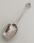 An unusual Provincial silver dog nose spoon with r