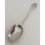 An unusual Provincial silver dog nose spoon with r