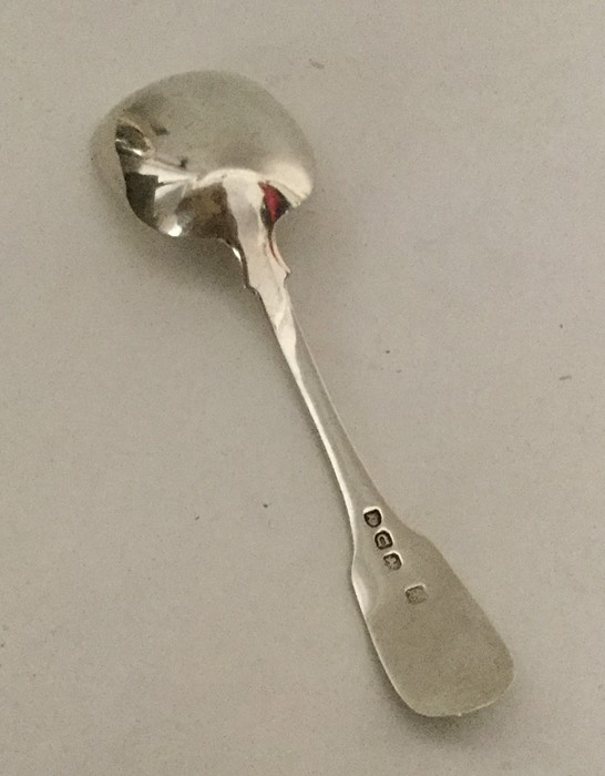 A fiddle pattern silver jam spoon. London. By WK&S - Image 2 of 2