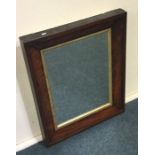 An attractive Victorian rosewood mirror. Est. £30