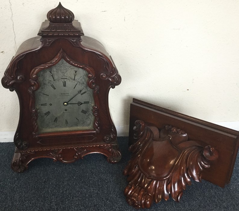 An impressive Victorian mahogany bracket clock att - Image 5 of 5