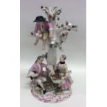 A Meissen figure on circular base, entitled, 'The