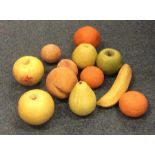 An unusual collection of stone fruit. Est. £80 - £