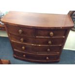 A Victorian mahogany five drawer chest. Est. £30 -