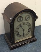 A good Edwardian dome top bracket clock with strik