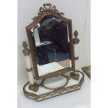A good quality French dressing table mirror with b