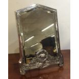 A stylish Art Nouveau WMF mirror decorated wtih sw