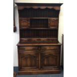 A good oak dresser with two drawers to base and mo
