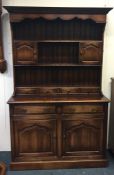 A good oak dresser with two drawers to base and mo