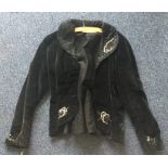 An attractive Garb Shop velvet jacket with sequin