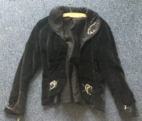 An attractive Garb Shop velvet jacket with sequin