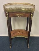 A 20th Century marble top bedside cabinet. Est. £3