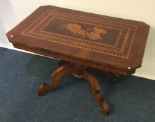 A Continental occasional table, the top attractive