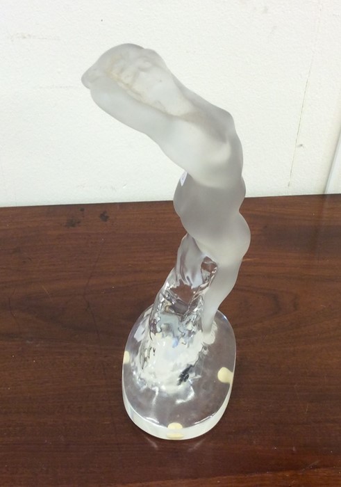 LALIQUE: A tall figure of a naked lady. Approx. 25 - Image 2 of 2
