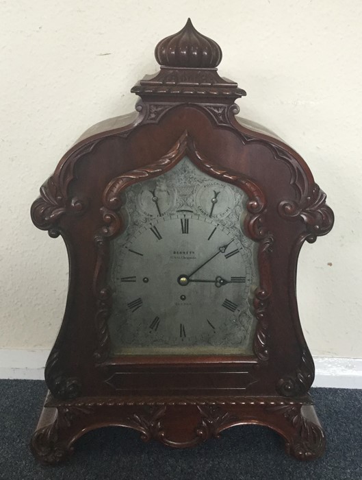 An impressive Victorian mahogany bracket clock att