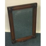 An attractive Victorian mahogany toilet mirror of