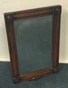 An attractive Victorian mahogany toilet mirror of