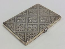 An attractive Victorian silver purse with fitted i