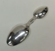 A rare Victorian double medicine spoon. London. By