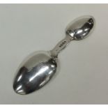 A rare Victorian double medicine spoon. London. By