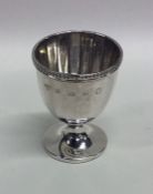 An Edwardian silver egg cup. Birmingham. By RWB. A